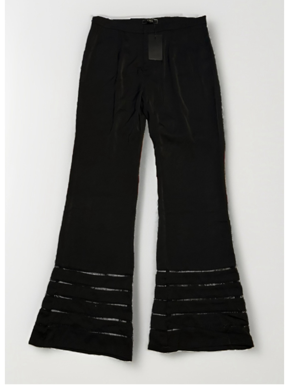 NWT Women's Lucky & Blessed Flare Pants Black Size XL